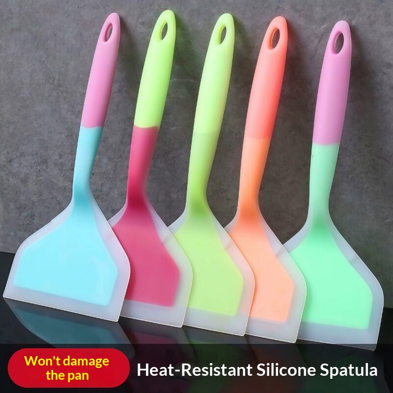 Okonomiyaki Spatula - Silicone Kitchen Spatula Wide Cooking Shovel